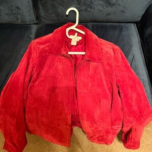 Coldwater Creek Suede Leather Jacket